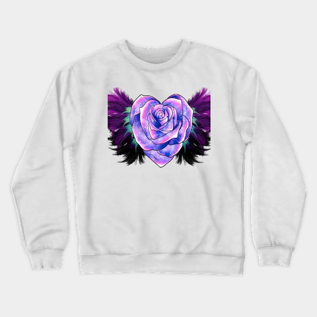 Purple heart Crewneck Sweatshirt by Manafff